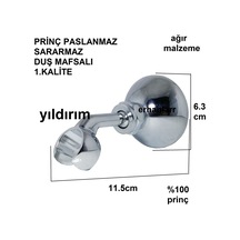 Duş Mafsalı Prinç Banyo Fiskiye Oturağı Metal 1K