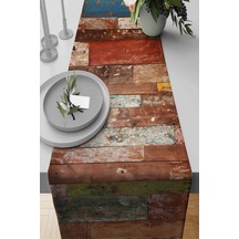 Çok Renkli Modern Temalı Premium Masa Örtüsü Runner Rnr029n11