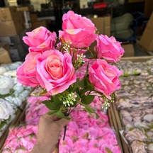 7 DALLI KATMERLİ GÜL DEMET PEMBE