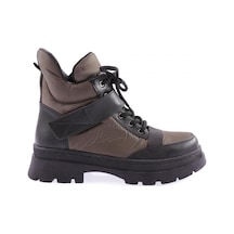 Dgn 110 Bayan Kalin Taban Sneakers Spor Ayakkabi 110-1414-R0641 Haki