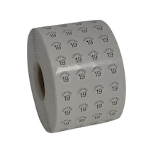 Moonstar Etiketleme Makinesi Kontrol Etiket 19 No (5 Rulo 50.000 Adet)