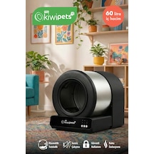 Kplb-10771 Akıllı Kendi Kendini Temizleyen Kedi Tuvaleti 60l Geniş İç Hacim & Koku Giderici Siyah
