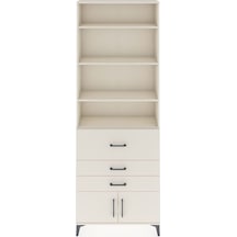 Arges Dolap 3 Raflı 2 Kapaklı Tek Askılı 88x30x243 Aytaşı-aytaşı Aytaşı
