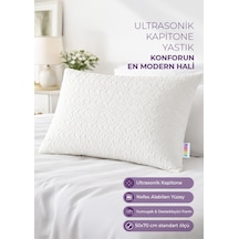 Ultrasonik Kapitone Yastık - 800 Gram Beyaz