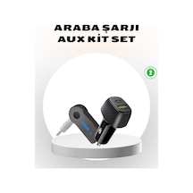 Bluetooth Aux Çevirici Ve Pd Destekli Araç Şarj Cihazı 2 Li Set