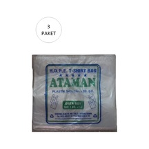 Tedar Kalın Şeffaf Atlet Poşet Orta Boy 27x47 Cm 1 Kg 3 Paket-takriben 435 Adet Najmaddin