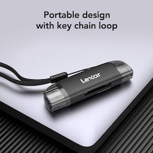 Çift Yuvalı Usb-a/c Okuyucu, 205mb/s&apos Ye Kadar Aktarım Hızı, Sd Ve Microsd Kartları Lrw310x-bnbng Destekler