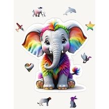 Ncpuzzles Bambuu (Fıl), 15 Parça Ahşap Puzzle, Bul Tak