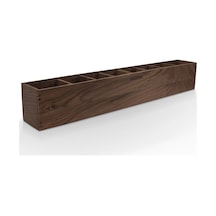 Woodsaka Reka 8 Bölümlü Ayarlanabilir Kalemlik Organizer - Ceviz