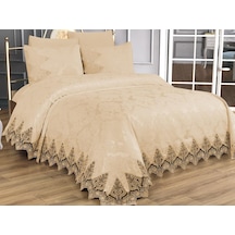 Çeyiz Diyarı Ivory Çift Kişilik Pike Takımı Bej