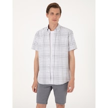 Pierre Cardin Erkek Gri Gömlek Kısa Kollu 50303387-vr024 Gri