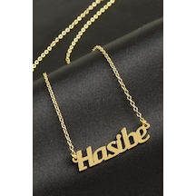 Depomıx Hasibe İsimli Kolye -sarı altın