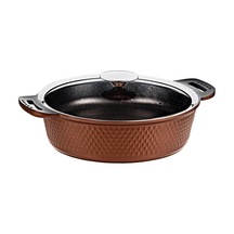 Trıana - 3631 - 2 Parça Biogranit Döküm, 26 Cm - 3,4 Litre, Tencere Bronz Gövde, Platin Detay Bronz Trıana - 3631 - 2 Parça Biogranit Döküm, 26 Cm - 3,4 Litre, Tencere Bronz Gövde, Platin Detay Bronz