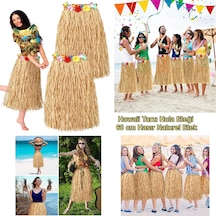 Hawaii Tarzı Hula Eteği 60 Cm Hasır Naturel Etek 5691