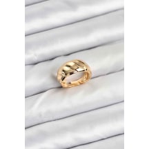 Gold Renk Bombeli Sarmal Yüzük - Tj-byk3908 Renkli