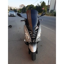 Motocam Peugeot Citystar 200 Ön Cam 2017-2018 Model 56cm Siyah Renkli 4mm Uzun