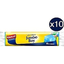 Koroplast Güçlü Jumbo Boy 10Lu Çöp Torbası X 10 Paket