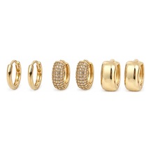 Çelik 6lı Küpe Seti Gold 47563518
