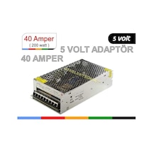 5v 40a Güç Kaynağı Power Supply Adaptör Trafo Tabela Kayan Yazı P10 Tırafo 5v 40a