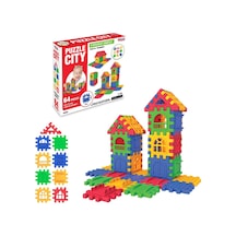 Puzzle City 3d Yapı Ve Tasarım Blokları 64  Parça