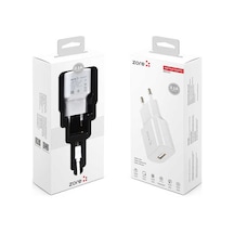 Heptekiletişim Metro Serisi Zr-tc01 Micro 2 İn 1 Şarj Seti - Beyaz Beyaz