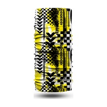 Bobrear Sarı Motocross Desenli Çok Amaçlı Buff Bandana Boyunluk Çok Renkli