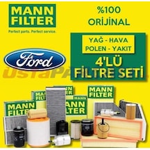 Ford Fiesta 1.4 1.5 Tdcı Mann-Filter Filtre Bakım Seti 2013-2016 (495301620)