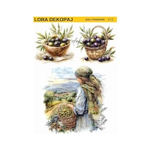Lora Dekopaj Sulu Transfer Kağıdı - 512 25x35 Cm