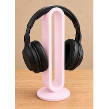Novie Oval Tasarım Kulaklık Standı - Pastel Pembe