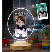 Çocuk Fotoğrafından Peluş Lambaya Dönüşen Kişiye Özel Led Lamba Yapay Zeka Destekli Renkli Çocuk Odası Hediyesi