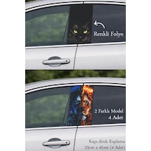 Şık Stil Seçeneği Kapı Direk Folyo Sticker Etiket