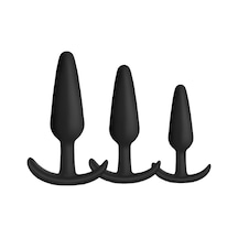 Carmine 3 Farklı Boyutta Çapa Şeklinde Silikon Anal Plug