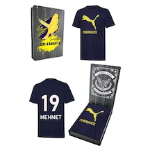 Fenerbahçe Puma Sıfır Yaka T-shirt Ahşap Kutulu Lacivert