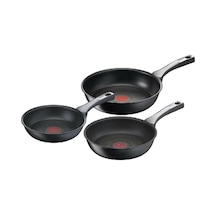 Titanyum 6x Unlimitedone İndüksiyon Tabanlı 20/24/28 Cm 3'lü Tava Seti - 2100116646 Siyah Siyah