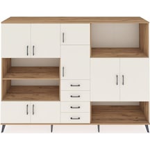 Hyperion Dolap 10 Raflı 4 Çekmeceli 8 Kapaklı 220x44x163 Çam-ayta Çam-aytaşı