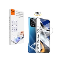 Poco X4 Pro 2in1 Kırılmaz Cam Özel Kesim Hydrogel Film
