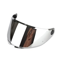 Mt Helmets V-28 Thunder 4 Kask Camı Gümüş