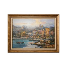 Remzi Taşkıran İstanbul Liman Manzarası Tablo