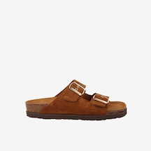 Terlik Kadın G106052 Genuins Hawaıı Velour Camel