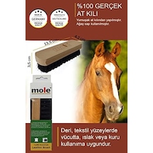 Mole%100 Doğal At Kılı Deri Döşeme Temizleme Fırçası