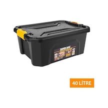 Super Kilitli Saklama Kutusu 40 Litre Bagaj Düzenleyici-1034 Çok Renkli