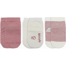 Bistyle Puanlı Kaymaz Penye Soket Çorap 3'lü Bs10108 Pudra Pudra Bistyle Puanlı Kaymaz Penye Soket Çorap 3'lü Bs10108 Pudra Pudra