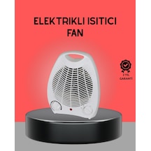 Mini Elektrikli Isıtıcı 2000w - Termostatlı Fanlı Isıtma, Taşınabilir Tasarım