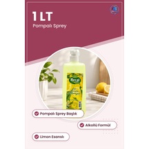 Limon Kolonya Pompalı Sprey 1 Lt Alkollü Ferah Kokulu Misafir Ve