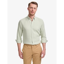 Pierre Cardin Erkek Su Yeşili Gömlek Desenli 50325371-vr048 Yeşil