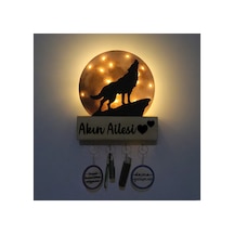 Led Işıklı Pleksi Dolunay Kişiselleştirilebilir Dekoratif Biblo Ursula Kurt Anahtar Askılığı Sarı - 737202186
