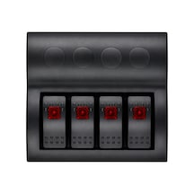 Labarka 4'lü Switch Panel Otomatik Sigortalı Kırmızı LED'li 12-24V