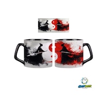 Ghostbastır Desıgn Yin Yang Kupa Bardak Tek Adet 0905 Çok Renkli