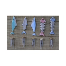 Ahşap Balıklı Metal Çan Standart