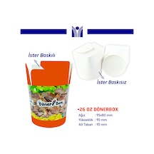 26 Oz Döner Box 1 Koli 500 Adet